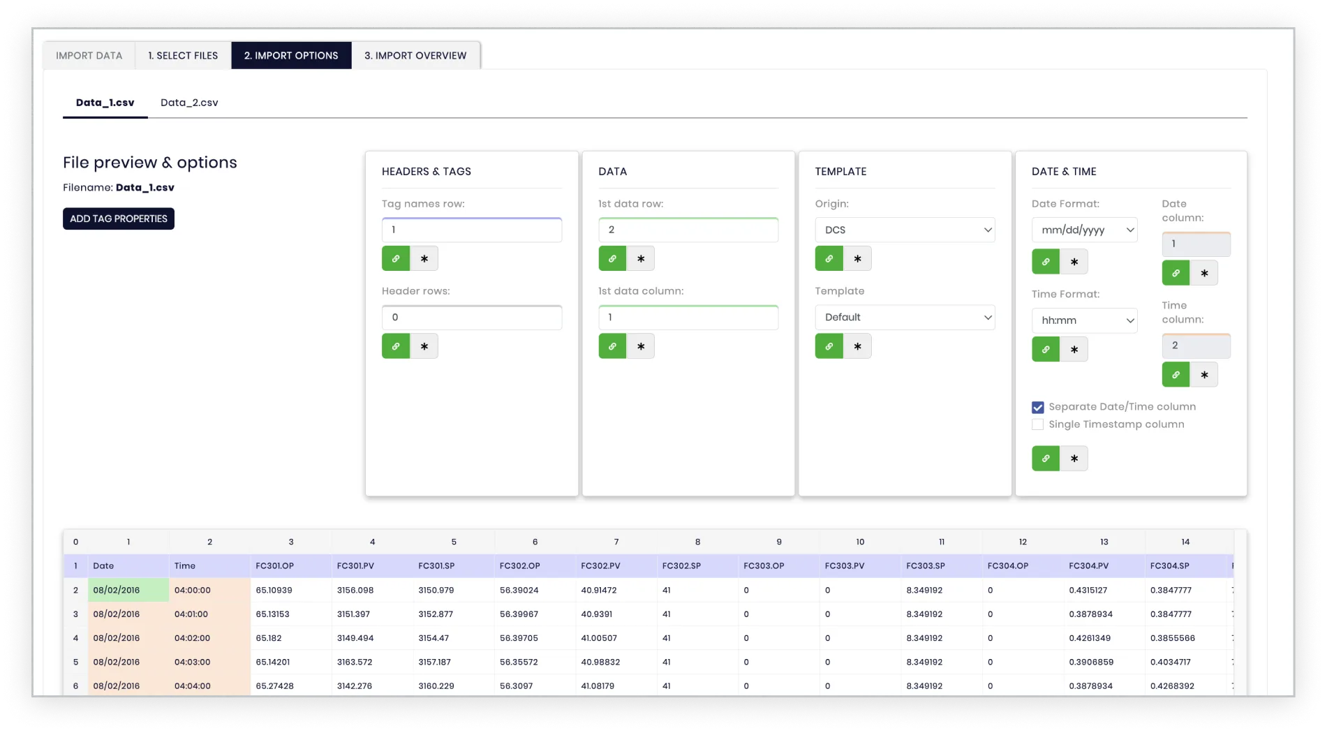 Store and manage data vpi core screen