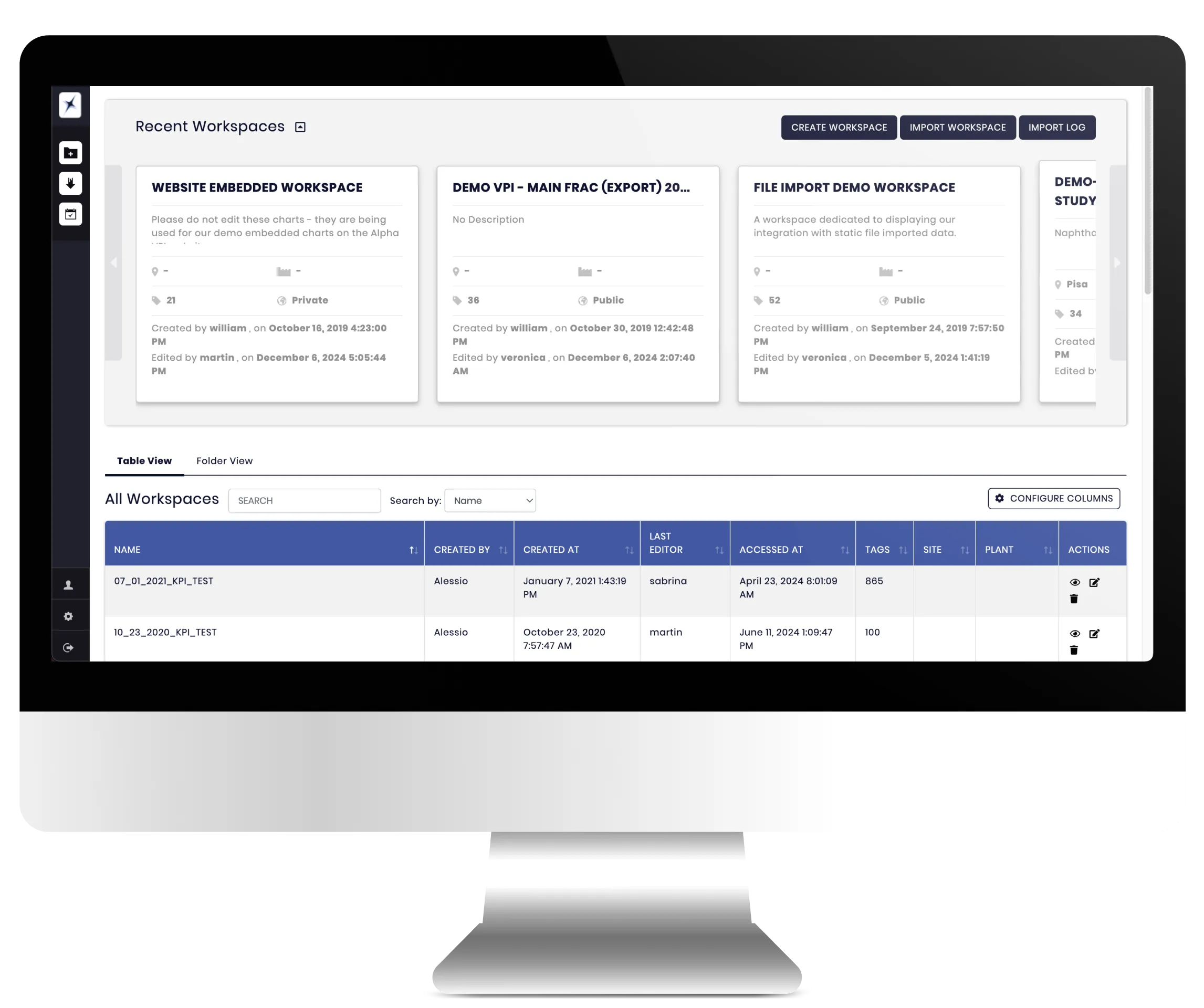 VPI Core screen Mockup